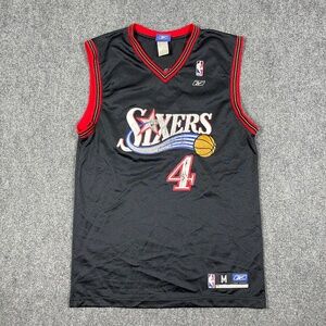 Vintage Y2K Reebok Philadelphia 76ers Jersey #4 Webber Korea Made Medium 0380